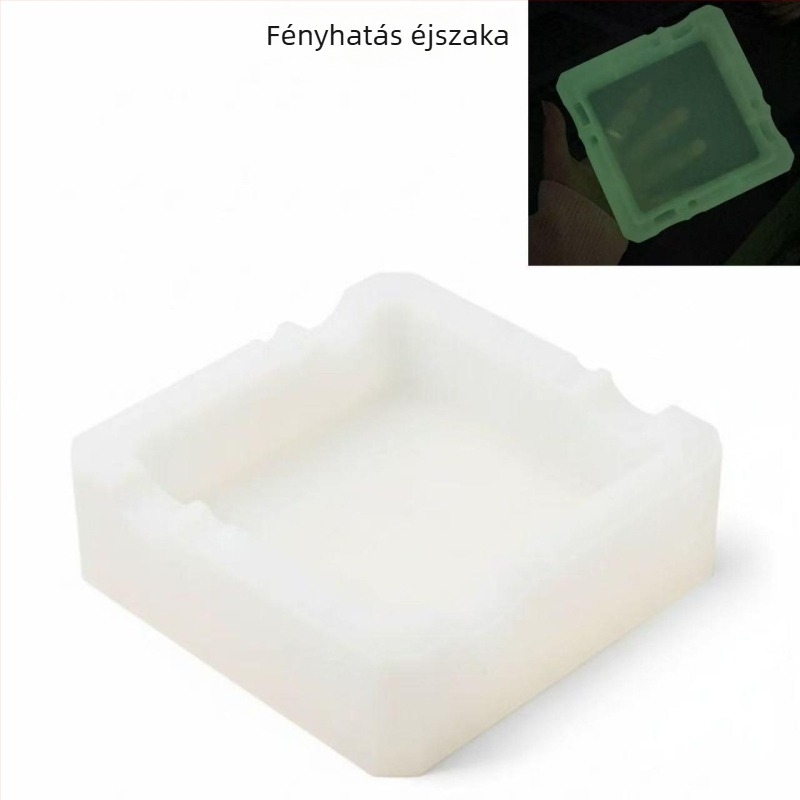 Szilikonból készült hamutál trabucokra logóval, japán minimalist stílus, újrahasználható, dekoratív és tároló funkcióval