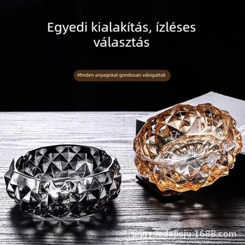 Deli üveg hamutál – minimalist design, gyémánt kristály hatású, testreszabható irodai és otthoni használatra
