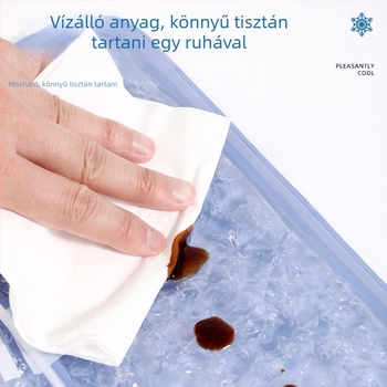Gél hűtő matrac párna — PVC anyag, jégkristály töltés, 1,1 kg, nyári hűtés és hőguta megelőzés