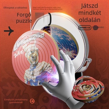 360°-os forgatható 3D puzzle | műanyag oktatási játék gyerekeknek 4–6 évesek, 160 darab