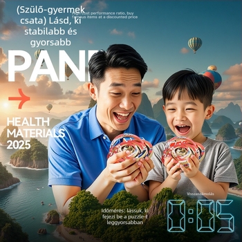 360°-os forgatható 3D puzzle | műanyag oktatási játék gyerekeknek 4–6 évesek, 160 darab