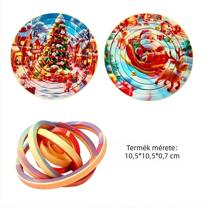360°-os forgatható 3D puzzle | műanyag oktatási játék gyerekeknek 4–6 évesek, 160 darab
