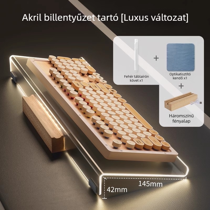 Szilikon csuklótámasz billentyűzethez és egérhez – kopásálló, irodai és otthoni használatra
