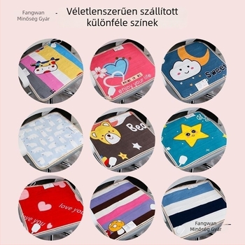 Fűthető irodai székhöz ülőpárna, felső anyaga nyuszi szőrű fleece, USB-tápellátás, melegítő talpbetét dizájn