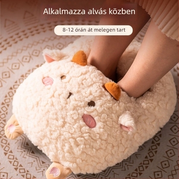 USB-melegítésű papucs — plüss felsőrész, uniszex