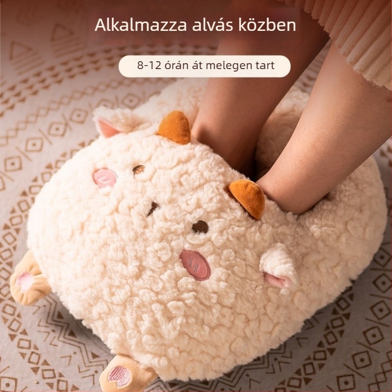 USB-melegítésű papucs — plüss felsőrész, uniszex