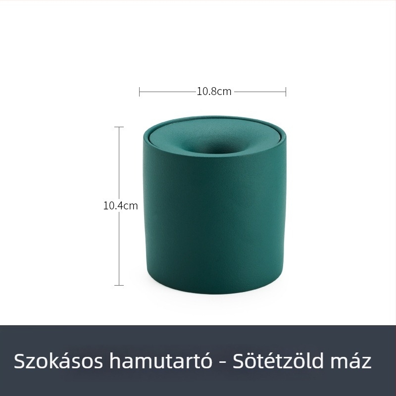 Kerámiás tölcsér alakú hamutál fedéllel – dekoratív kiegészítő, 60 darab, nyomtatott logó, testreszabható, könnyed luxus minimalist stílus