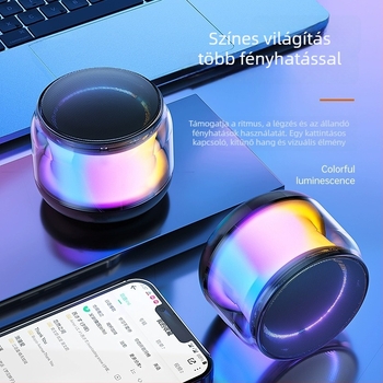 Ivivo S100 mini Bluetooth hangszóró asztali használatra – kiváló hangzás, 5W, Bluetooth 5.0, 100Hz-20kHz, SNR ≥70dB, beépített 300–500mAh akkumulátor
