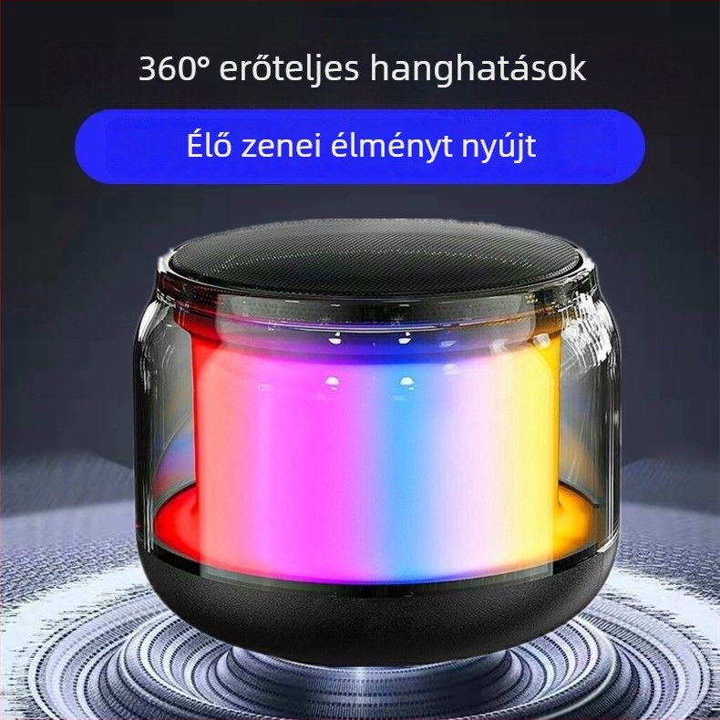 Ivivo S100 mini Bluetooth hangszóró asztali használatra – kiváló hangzás, 5W, Bluetooth 5.0, 100Hz-20kHz, SNR ≥70dB, beépített 300–500mAh akkumulátor