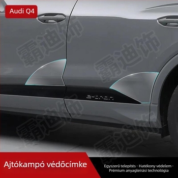Chiwick TPU átlátszó védőfilm Audi Q4 e-tronhoz: első és hátsó ajtó sarkok és karosszéria oldalsó szegélyeinek védelme
