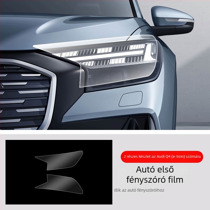 Chiwick TPU átlátszó védőfilm Audi Q4 e-tronhoz: első és hátsó ajtó sarkok és karosszéria oldalsó szegélyeinek védelme
