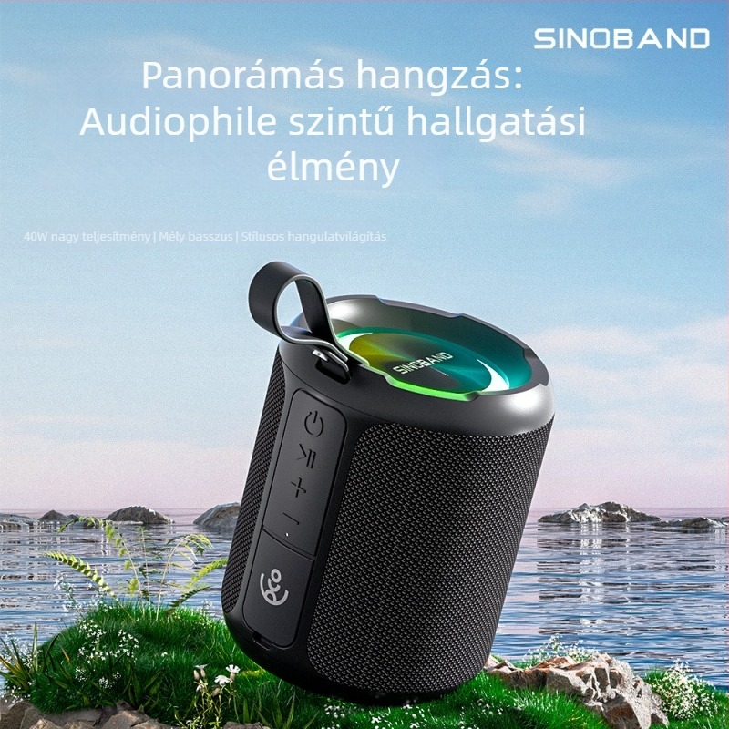 Xidobao Bluetooth hangszóró 40W, Bluetooth 5.3, frekvencia-tartomány 20Hz-20kHz, SNR ≥75dB, beépített akkumulátor 4000–6000mAh