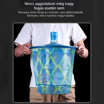 Alumíniumötvözetből készült halászhálófej gumírozott hálóval, teherbírás 80 kg, mélység 50 cm