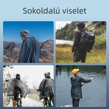 Kapucnis esőponcsó poliészter taftával – kültéri kerékpározáshoz, túrázáshoz és hegymászáshoz