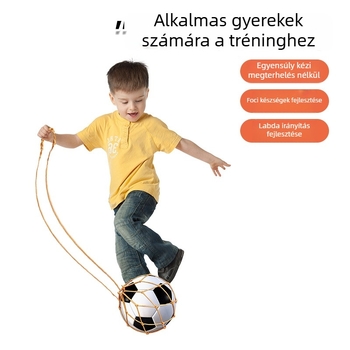 Futballjátékhoz hálós táska – Edzéssegéd, 1 labdát tart, polipropilén, testreszabás elérhető, beltéri/kültéri használatra