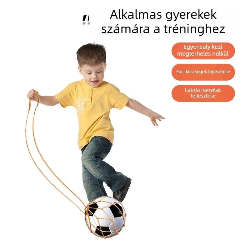 Futballjátékhoz hálós táska – Edzéssegéd, 1 labdát tart, polipropilén, testreszabás elérhető, beltéri/kültéri használatra