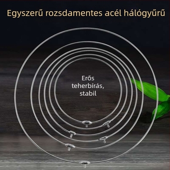 Yingxing rozsdamentes acélból készült összecsukható hálófej, 8 mm univerzális interfésszel, hegesztett tömör gyűrű