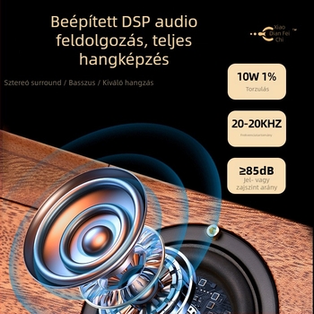 Bluetooth-hangszóró, verzió 5.3, 12,5W, frekvencia-tartomány 20Hz-20kHz, SNR ≥85dB, TF-kártya-támogatás
