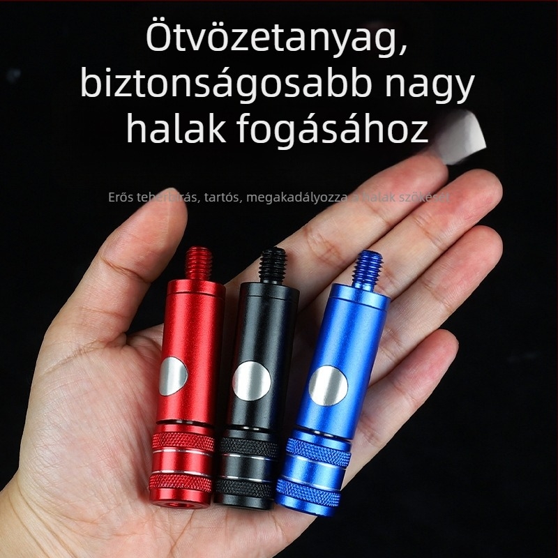 Horgász háló rud anti-rotációs csatlakozó, nyomógombos gyorscsatlakozó fej, alumíniumötvözet, Dashi