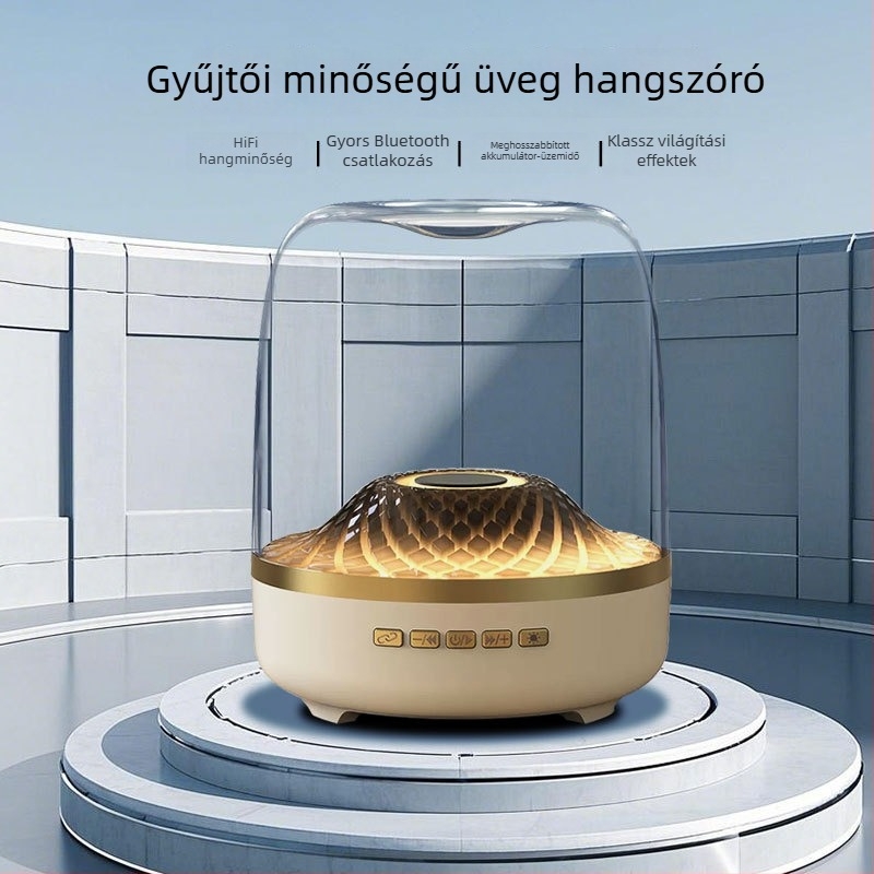 Otthoni Bluetooth hangszóró mély basszusokkal, elegáns megjelenéssel