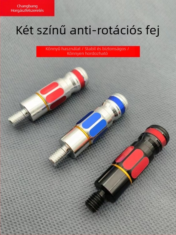 Leválasztható hálóbot-adapter anti-rotációs fejjel, fémszerkezet