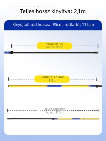 Szénszálas horgászbot imitált szénháló fejjel, ultrakönnyű, ultrakemény, teleszkópos, szagálló, teljes készlet