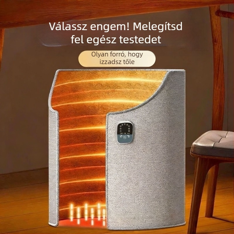 Iroda lábmelegítő – 3-szintű körülölelő kialakítás, mechanikus működés, 220V, 200W, beépített fűtés