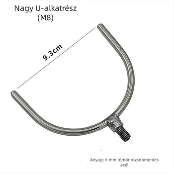 Riasztóállvány fej, rozsdamentes acél, hosszú nyél, torony állvány horgászathoz
