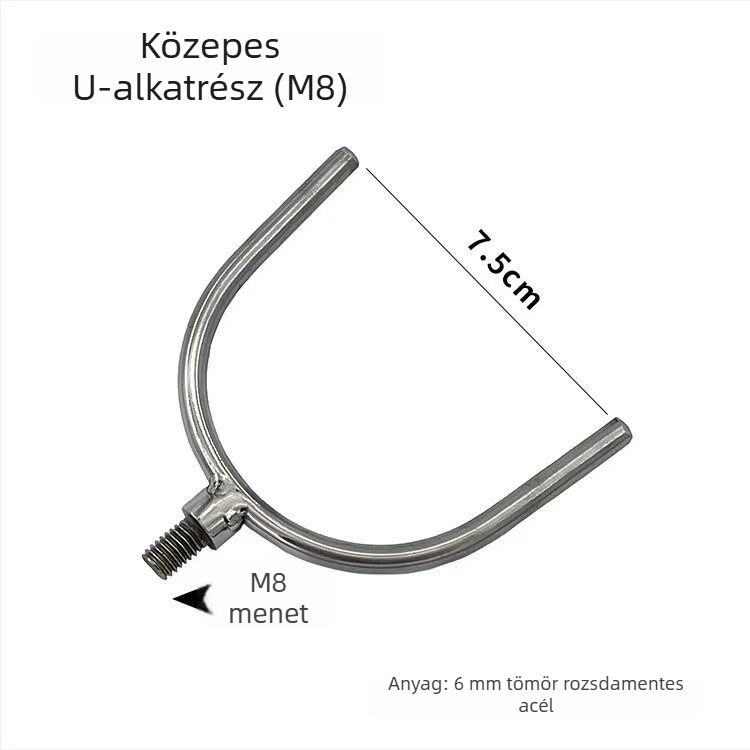 Riasztóállvány fej, rozsdamentes acél, hosszú nyél, torony állvány horgászathoz