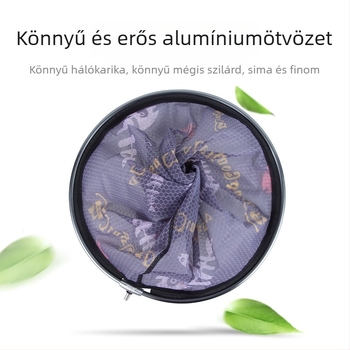 Horgász háló integrált alumínium ötvözet kerettel, karcolásmentes finom háló — Jiajiaoni