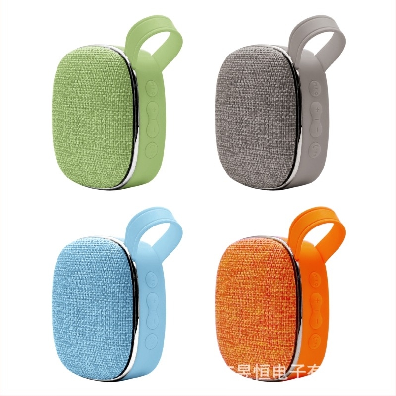 X25 szövetes mini Bluetooth hangszóró kártya bemenettel, USB tápegység, BT 5.0, 3W, 10 m hatótáv