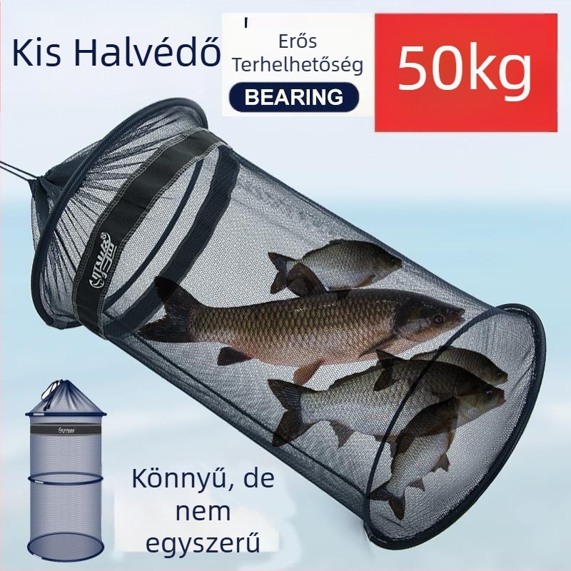 Jiehao Hordozható Finom Hálós Háló Halakhoz, Gyors Száradás, Összecsukható Mini Nylon Háló Kis Halakhoz, Eredet: Kína