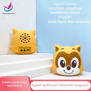 Személyre szabott PVC puha baba formájú Bluetooth hangszóró – érintéses vezérlés, 40 Hz–20 kHz, kimenő teljesítmény 10–20 W, 10 m hatótáv