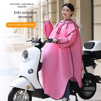 EVA esőponcsó elektromos kerékpárhoz és robogóhoz, felnőtt, extra-large, vastagított, egy személyre