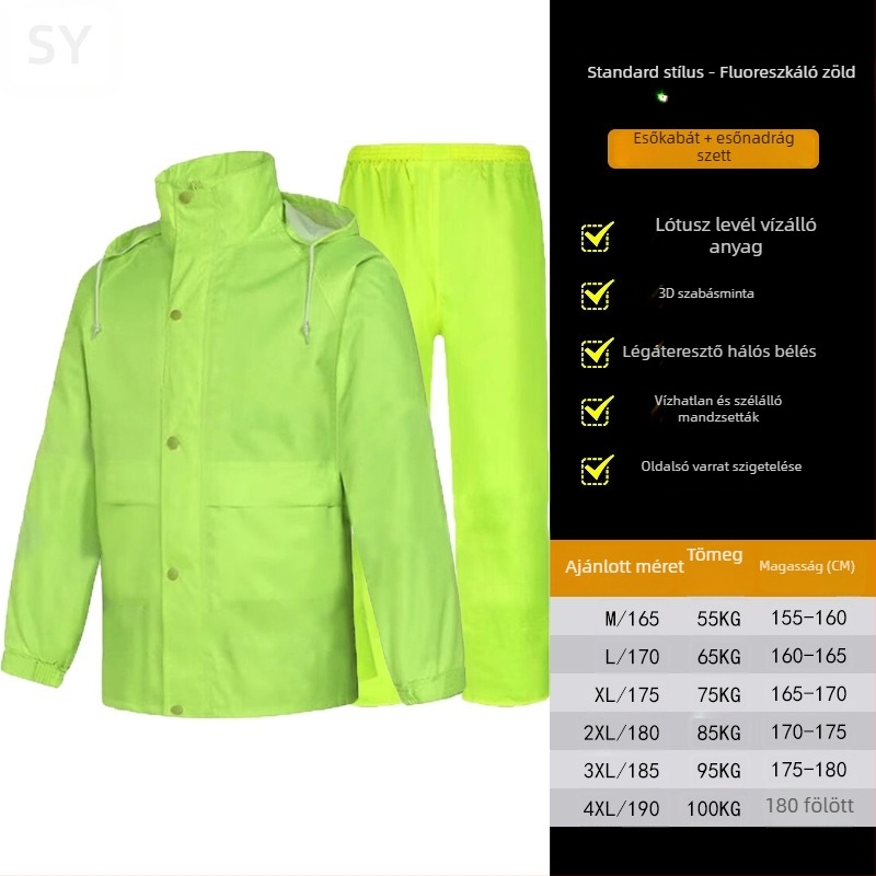 Motoros és elektromos kerékpárhoz készült esőponcho | poliészter anyag | PVC vízálló réteg | termékkód SY-08