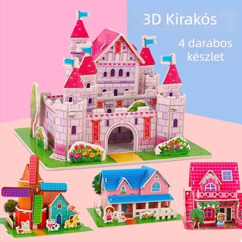 Xiao Meng 3D puzzle DIY gyerekeknek | Műanyag anyag | Korosztály 7–14 éves | Uniszex