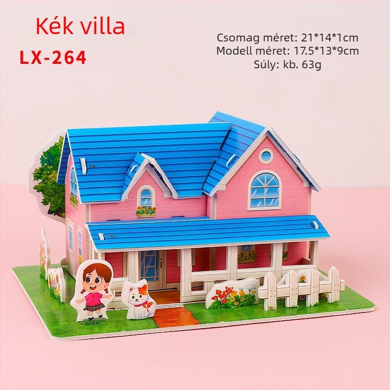 Xiao Meng 3D puzzle DIY gyerekeknek | Műanyag anyag | Korosztály 7–14 éves | Uniszex