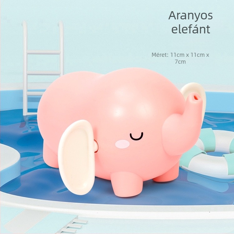 Fürdőjátékok pedálozó mozgással – ABS anyag, 11×11×7 cm, 0–3 éveseknek.