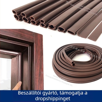 I-formájú öntapadós ajtó tömítőszalag, kopásálló, öregedésálló, szélálló és hőszigetelő.