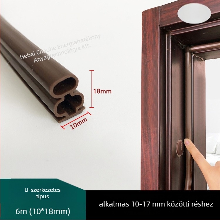 I-formájú öntapadós ajtó tömítőszalag, kopásálló, öregedésálló, szélálló és hőszigetelő.