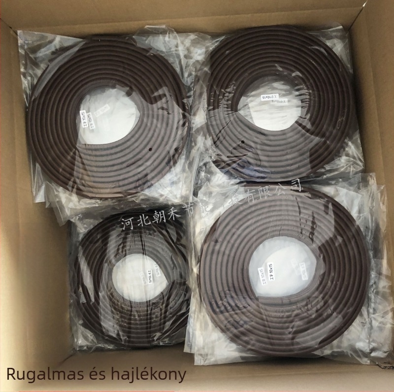 I-formájú öntapadós ajtó tömítőszalag, kopásálló, öregedésálló, szélálló és hőszigetelő.