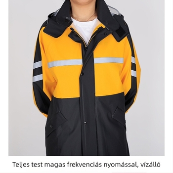 Felnőtt esőkabát készlet, osztott dizájn, PVC anyag, 1 személyre, magas frekvenciájú varratok