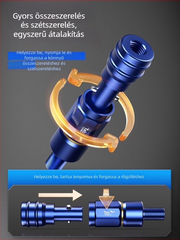 Tab hálófej és nyél adapter – gyors csatlakozás, gyors kioldás, anti-rotációs hálófej és tartozékok a hálóhoz