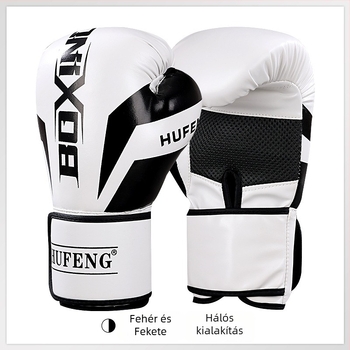 Edzőboxkesztyűk – PU habos tömés, kézre illeszkedő kialakítás, 0,5 kg, alkalmas felnőttek és gyerekek boksz, sanda és taekwondo edzéséhez.