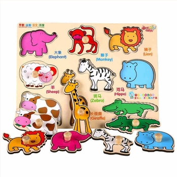 Dennich Montessori Fa Puzzle fejlesztő tábla – oktatási játék 4–6 éveseknek