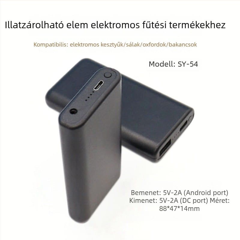 Kuoyi SD-33 elektromos fűtésű beltéri csizma – USB/duál fűtés, 5V 5W