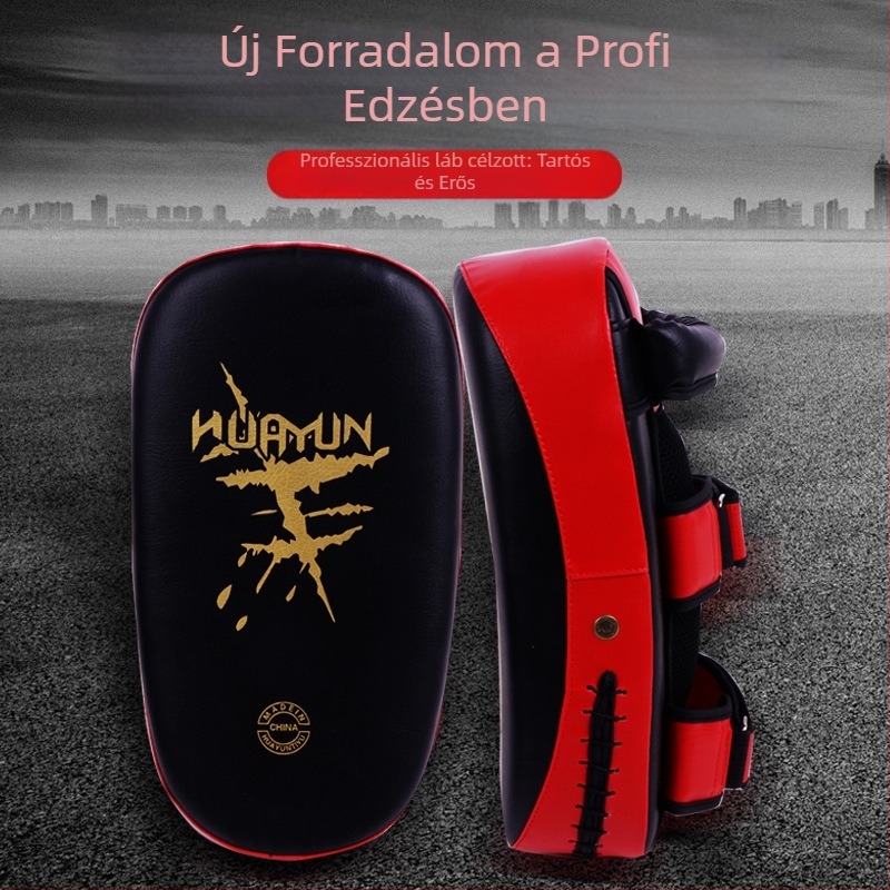 Viselhető edző célpont bokszhoz és Taekwondohoz – ív alakú, Huayun, PU anyag, felnőtt használatra