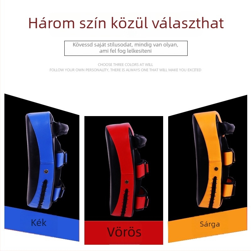 Viselhető edző célpont bokszhoz és Taekwondohoz – ív alakú, Huayun, PU anyag, felnőtt használatra