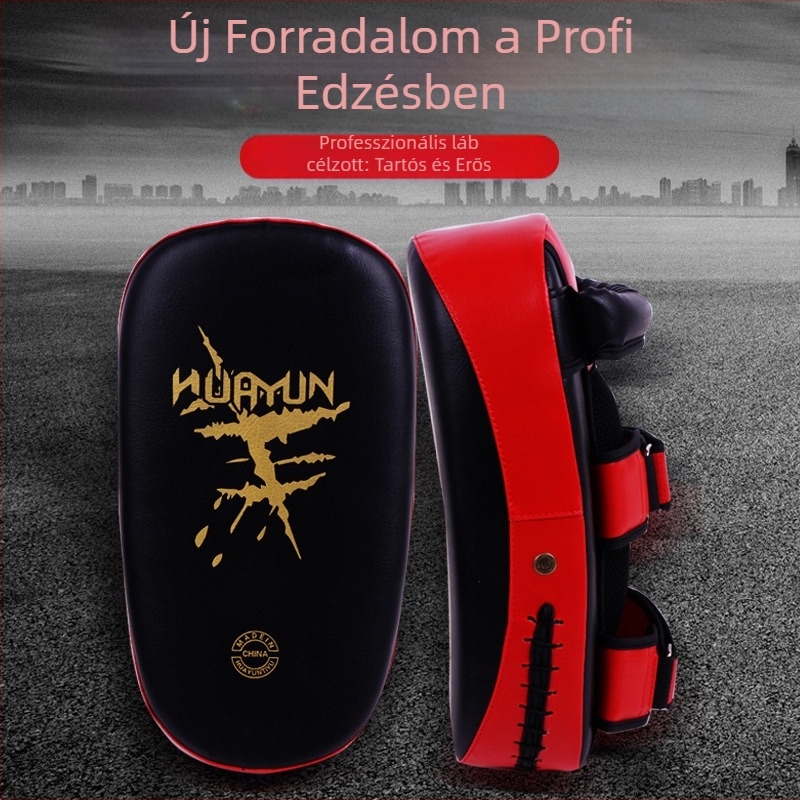 Viselhető edző célpont bokszhoz és Taekwondohoz – ív alakú, Huayun, PU anyag, felnőtt használatra