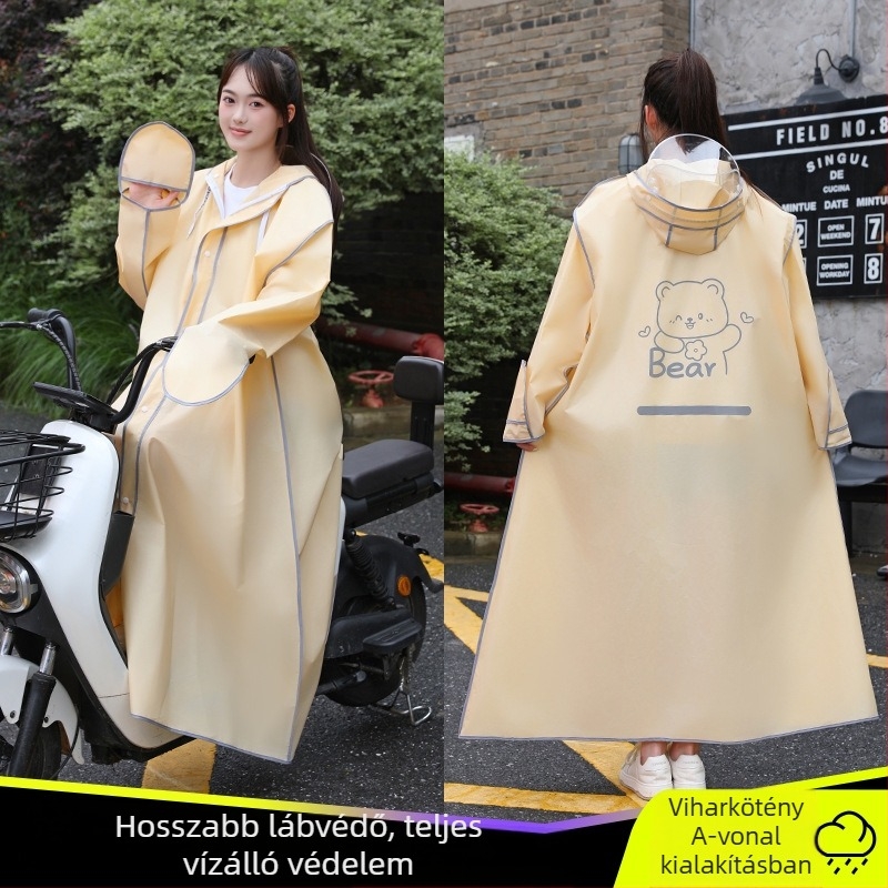 Gyerekeknek készült esőponcsó, vastag EVA anyaggal, leválasztható kivitelben, gyerekeknek, túrázásra és kerékpározásra